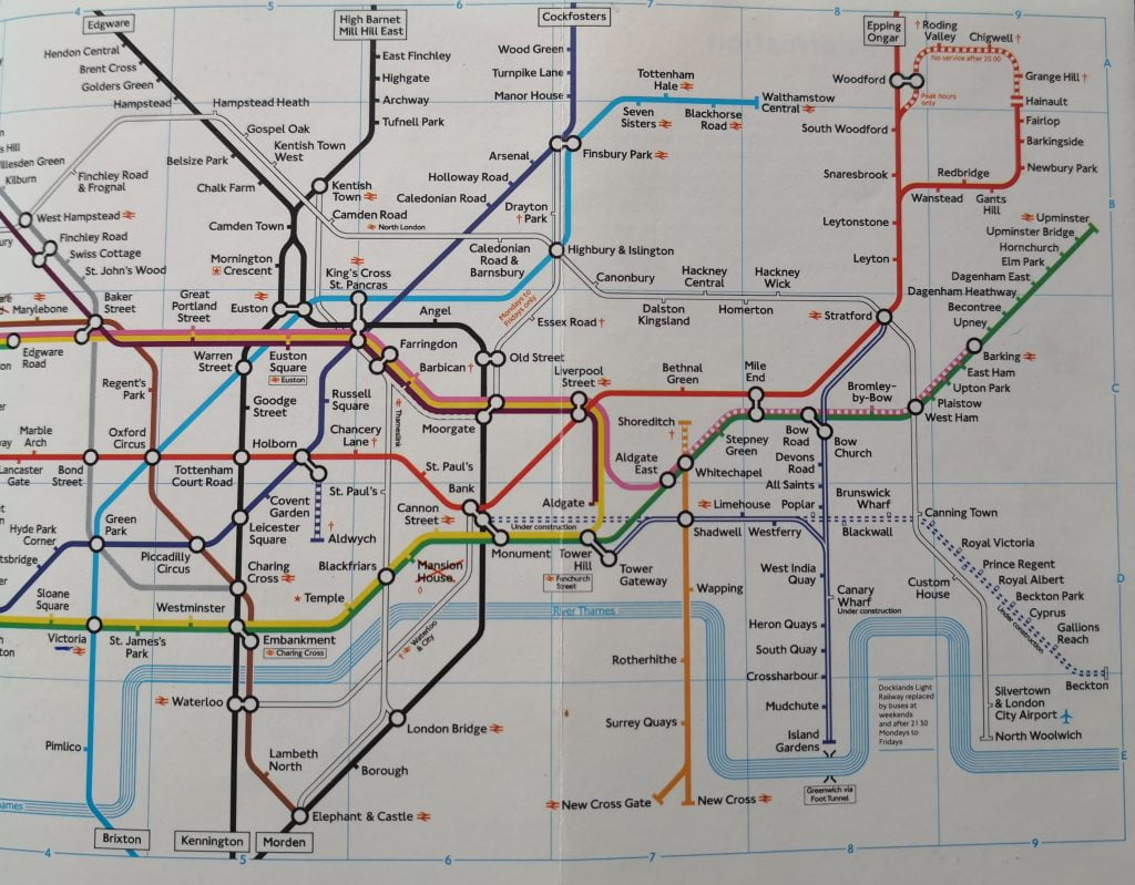 The underground Map for