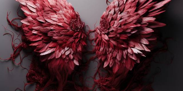 Fallen Angel wing artwork used as the puzzle image