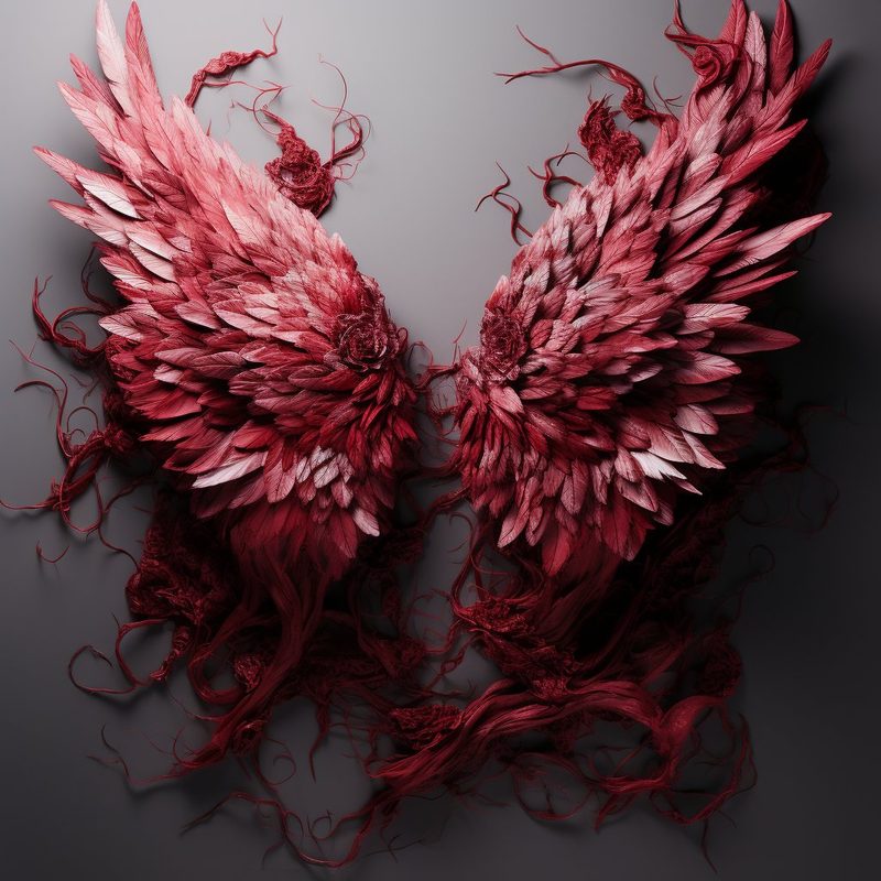 Fallen Angel wing artwork used as the puzzle image