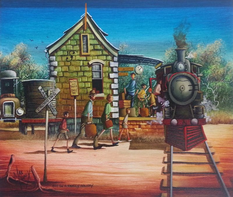 Max Mannix Family Holiday painting used as the puzzle image